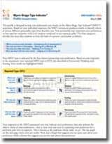 MBTI Step I profile report