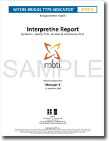 MBTI Step II profile